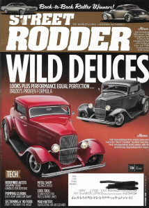 STREET RODDER 2016 OCT - HANDLES TO BUTTONS,FILLING A HOOD, CUSTOM AIR CLEANER